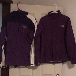 Women’s winter coat purple The North Face